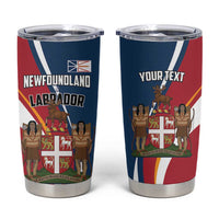 Personalized Canada Newfoundland and Labrador Province Tumbler Cup Quaerite prime regnum Dei