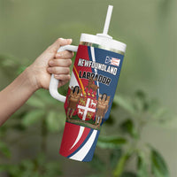Personalized Canada Newfoundland and Labrador Province Tumbler With Handle Quaerite prime regnum Dei