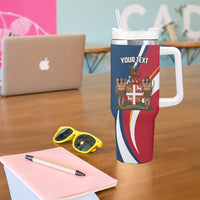 Personalized Canada Newfoundland and Labrador Province Tumbler With Handle Quaerite prime regnum Dei