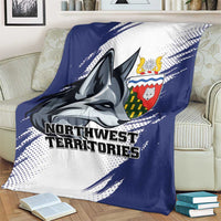 Canada Northwest Territories Blanket White Fox Grunge Stylized