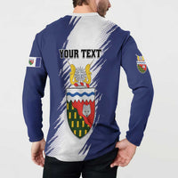 Personalized Canada Northwest Territories Button Sweatshirt White Fox Grunge Stylized