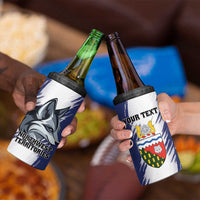 Personalized Canada Northwest Territories 4 in 1 Can Cooler Tumbler White Fox Grunge Stylized