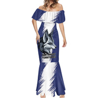 Personalized Canada Northwest Territories Mermaid Dress White Fox Grunge Stylized