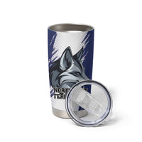 Personalized Canada Northwest Territories Tumbler Cup White Fox Grunge Stylized