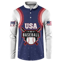 Custom USA 2025 Baseball Button Sweatshirt United States Team For Glory