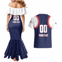 Custom USA 2025 Baseball Couples Matching Mermaid Dress and Hawaiian Shirt United States Team For Glory
