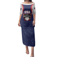 Custom USA 2025 Baseball Family Matching Puletasi and Hawaiian Shirt United States Team For Glory