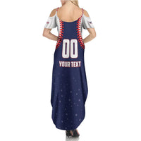 Custom USA 2025 Baseball Family Matching Summer Maxi Dress and Hawaiian Shirt United States Team For Glory