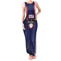 Custom USA 2025 Baseball Family Matching Tank Maxi Dress and Hawaiian Shirt United States Team For Glory