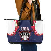 USA 2025 Baseball Leather Tote Bag United States Team For Glory