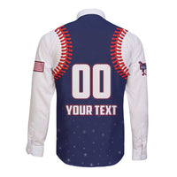 Custom USA 2025 Baseball Long Sleeve Button Shirt United States Team For Glory