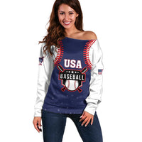Custom USA 2025 Baseball Off Shoulder Sweater United States Team For Glory