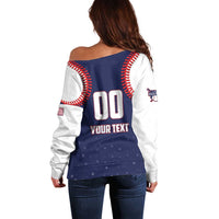 Custom USA 2025 Baseball Off Shoulder Sweater United States Team For Glory