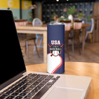 Custom USA 2025 Baseball Skinny Tumbler United States Team For Glory