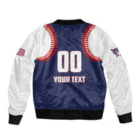Custom USA 2025 Baseball Sleeve Zip Bomber Jacket United States Team For Glory