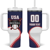 Custom USA 2025 Baseball Tumbler With Handle United States Team For Glory