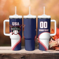Custom USA 2025 Baseball Tumbler With Handle United States Team For Glory