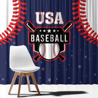 USA 2025 Baseball Window Curtain United States Team For Glory