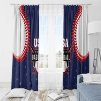 USA 2025 Baseball Window Curtain United States Team For Glory