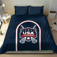 USA 2025 Lacrosse Bedding Set USA Growing the Game Blue Version