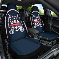 USA 2025 Lacrosse Car Seat Cover USA Growing the Game Blue Version