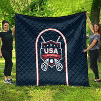 USA 2025 Lacrosse Quilt USA Growing the Game Blue Version