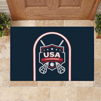 USA 2025 Lacrosse Rubber Doormat USA Growing the Game Blue Version