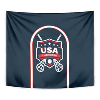 USA 2025 Lacrosse Tapestry USA Growing the Game Blue Version