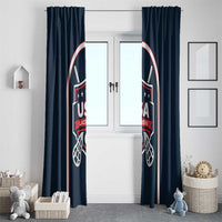 USA 2025 Lacrosse Window Curtain USA Growing the Game Blue Version