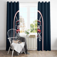 USA 2025 Lacrosse Window Curtain USA Growing the Game Blue Version