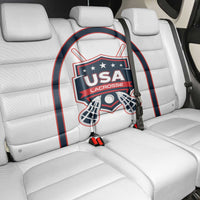 USA 2025 Lacrosse Back Car Seat Cover USA Growing the Game White Version