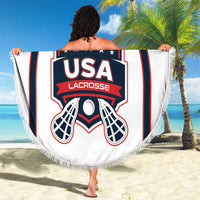 USA 2025 Lacrosse Beach Blanket USA Growing the Game White Version