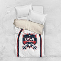 USA 2025 Lacrosse Bedding Set USA Growing the Game White Version