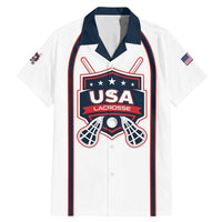 Custom USA 2025 Lacrosse Family Matching Mermaid Dress and Hawaiian Shirt USA Growing the Game White Version