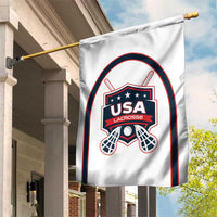 USA 2025 Lacrosse Garden Flag USA Growing the Game White Version