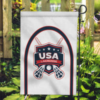 USA 2025 Lacrosse Garden Flag USA Growing the Game White Version