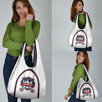 USA 2025 Lacrosse Grocery Bag USA Growing the Game White Version