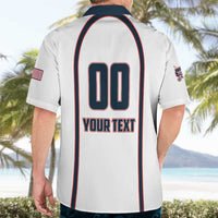 Custom USA 2025 Lacrosse Hawaiian Shirt USA Growing the Game White Version