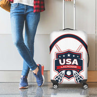 USA 2025 Lacrosse Luggage Cover USA Growing the Game White Version