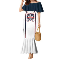 Custom USA 2025 Lacrosse Mermaid Dress USA Growing the Game White Version