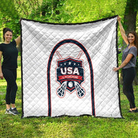 USA 2025 Lacrosse Quilt USA Growing the Game White Version