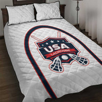 USA 2025 Lacrosse Quilt Bed Set USA Growing the Game White Version
