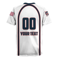 Custom USA 2025 Lacrosse Rugby Jersey USA Growing the Game White Version