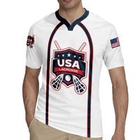 Custom USA 2025 Lacrosse Rugby Jersey USA Growing the Game White Version