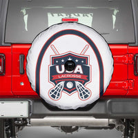 USA 2025 Lacrosse Spare Tire Cover USA Growing the Game White Version