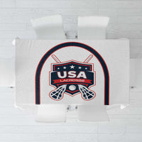 USA 2025 Lacrosse Tablecloth USA Growing the Game White Version