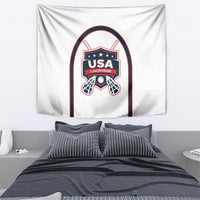 USA 2025 Lacrosse Tapestry USA Growing the Game White Version