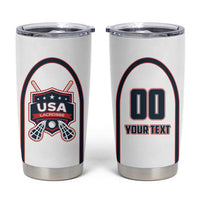 Custom USA 2025 Lacrosse Tumbler Cup USA Growing the Game White Version