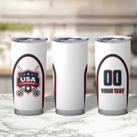 Custom USA 2025 Lacrosse Tumbler Cup USA Growing the Game White Version