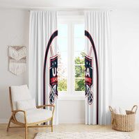 USA 2025 Lacrosse Window Curtain USA Growing the Game White Version